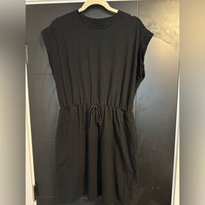 Black Knit Cap-sleeve Mini Dress - Target A New Day Size Large